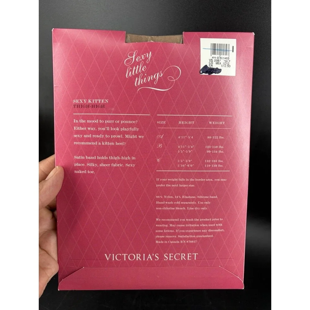 Victoria's Secret Sexy Kitten Nude Thigh-High Size A Sexy Little Things